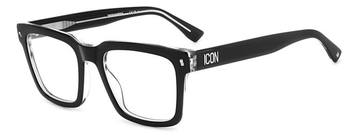 Occhiali da vista uomo Dsquared2 ICON 0013 Neri | Stile Distintivo