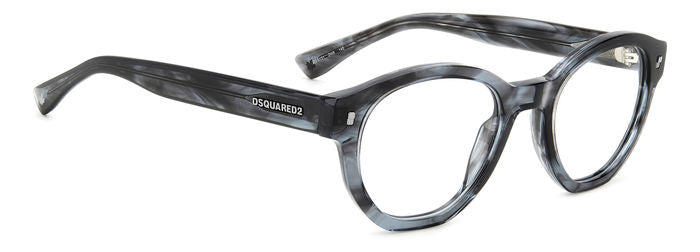 WOMEN'S EYEGLASSES DSQUARED2 D2 0025 - 807 BLACK 