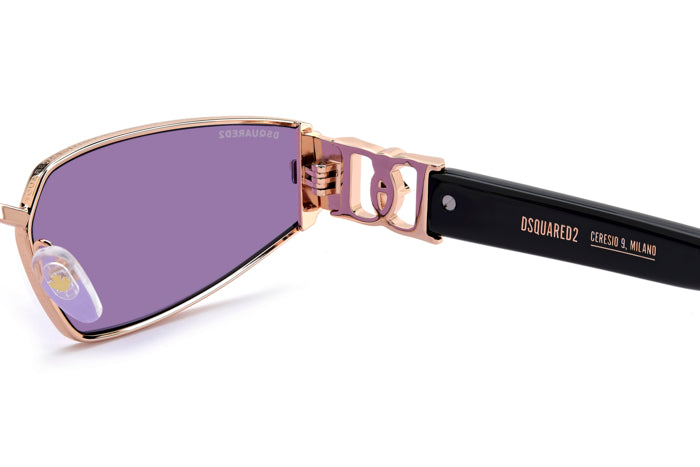 Occhiali da Sole DSQUARED2 Donna Oro 207904 D2 0168/S Originali