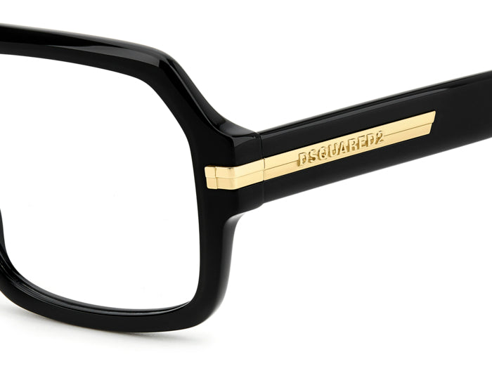 Occhiali da Vista Uomo Dsquared2 D2 0162 Neri - Stile Distintivo