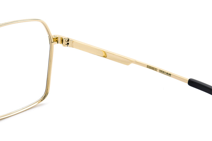 Occhiali da Vista Uomo DSQUARED2 Oro 109378 (D2 0157): Stile Iconico
