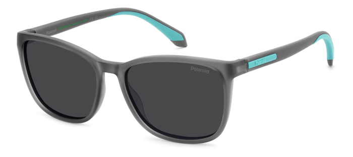 Occhiali da sole Polaroid da donna modello PLD 2169/S/X di colore nero, con montatura lucida e lenti scure polarizzate.