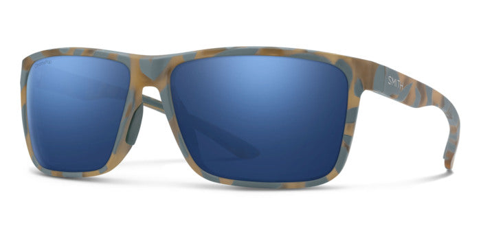 Occhiali da sole uomo Smith Riptide 203682 neri opachi, mostrati frontalmente su sfondo bianco.