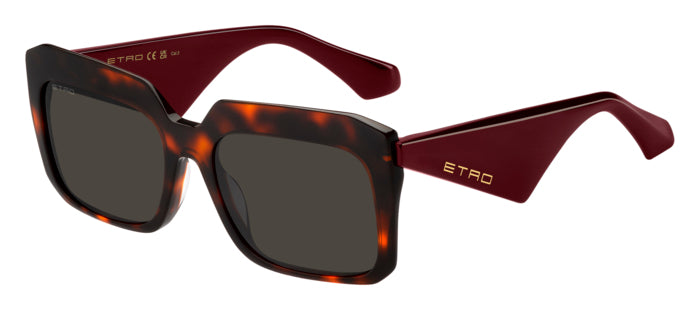 Occhiali da sole Etro donna, modello 207304, colore avana, vista frontale.