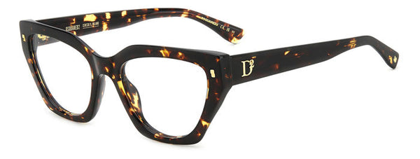 WOMEN'S EYEGLASSES DSQUARED2 D2 0025 - 807 BLACK 