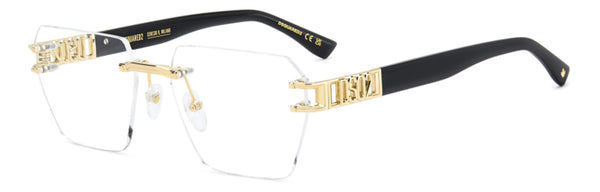 Occhiali da Vista Uomo DSQUARED2 D2 0173 Oro - Stile Riconoscibile