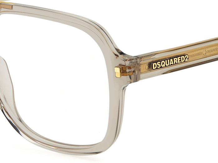 Occhiali da vista uomo DSQUARED2 108861 beige | Modello D2 0145 Origin