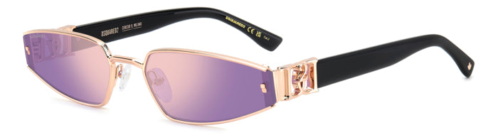 Occhiali da Sole DSQUARED2 Donna Oro 207904 D2 0168/S Originali