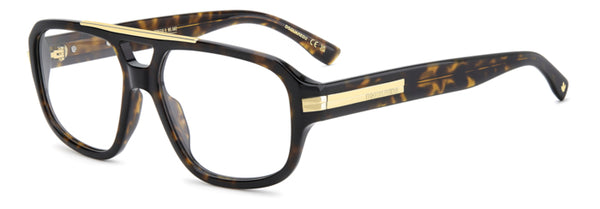 Occhiali da Vista Uomo Dsquared2 D2 0199 Avana | Design Italiano