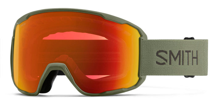 Occhiali da sole SMITH SNOW M00450 neri unisex, mostrati frontalmente, con lenti scure e montatura resistente.