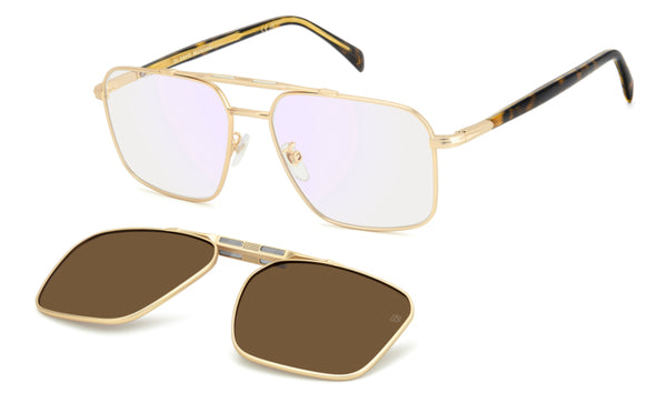 Occhiali da Vista David Beckham Uomo Oro DB 1187/G/C Originali