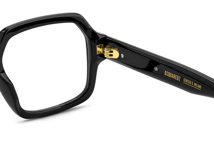 Occhiali da Vista Uomo Dsquared2 D2 0162 Neri - Stile Distintivo