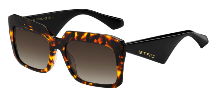 Occhiali da sole Etro donna, modello 207304, colore avana, vista frontale.