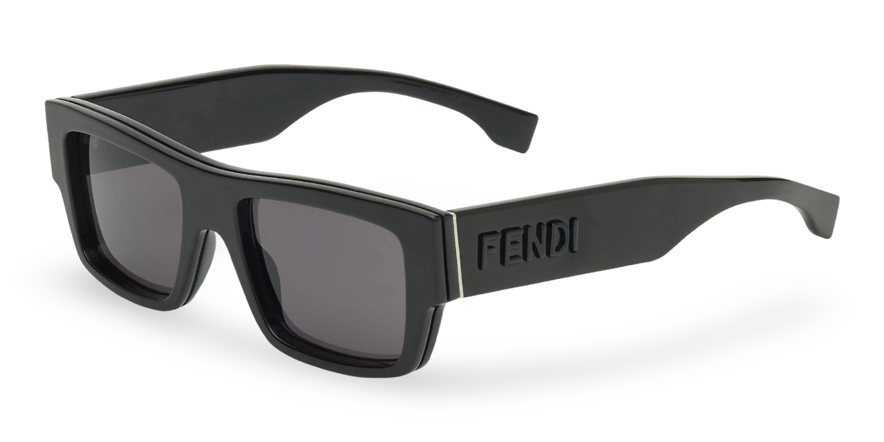 OCCHIALI DA SOLE RETTANGOLARI NERI - 53-19-150 MM