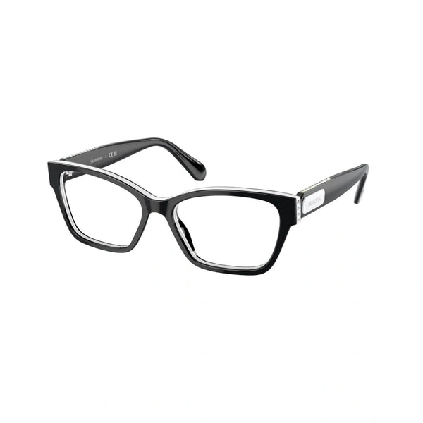 SWAROVSKI SK 2013 - 1015 NERO BIANCO | OCCHIALE DA VISTA DONNA CALIBRO 52