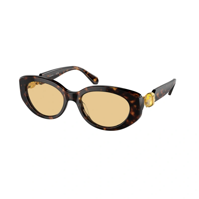 SWAROVSKI SK 6002 - 1002/8 DARK HAVANA | WOMEN'S SUNGLASSES, CALIBER 53 