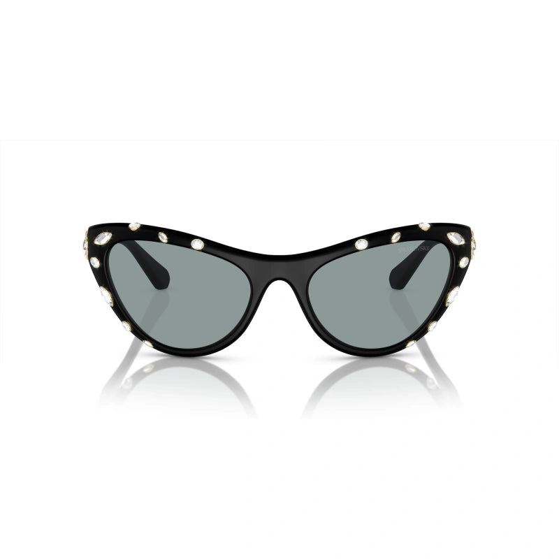 SWAROVSKI SK 6007 - 1020/1 NERO OPACO | OCCHIALE DA SOLE DONNA CALIBRO 57