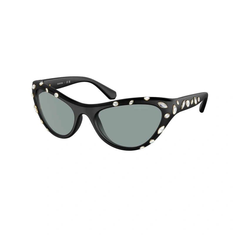 SWAROVSKI SK 6007 - 1020/1 MATT BLACK | WOMEN'S SUNGLASSES, CALIBER 57 