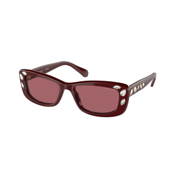 SWAROVSKI SK 6008 - 100869 BORGOGNA | OCCHIALE DA SOLE DONNA CALIBRO 54