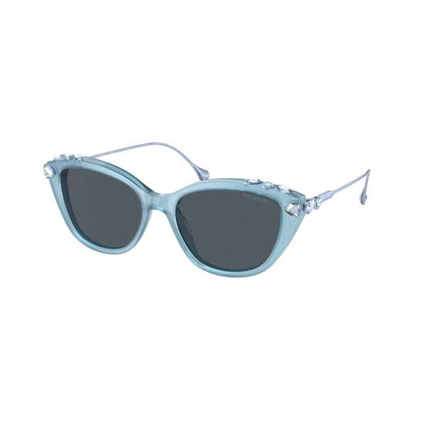 SWAROVSKI SK 6010 - 200487 AZZURRO OPALINO | OCCHIALE DA SOLE DONNA CALIBRO 53