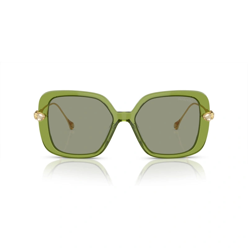 SWAROVSKI SK 6011 - 3002/2 VERDE TRASPARENTE | OCCHIALE DA SOLE DONNA CALIBRO 55