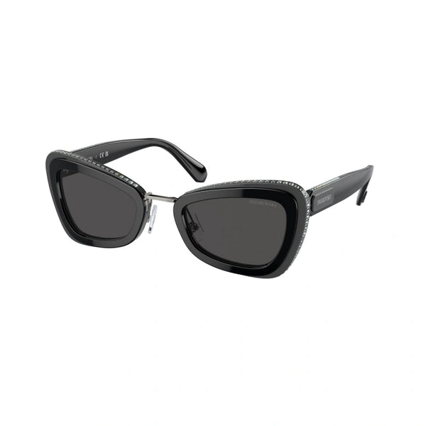 SWAROVSKI SK 6012 - 101087 NERO/GRIGIO | OCCHIALE DA SOLE DONNA CALIBRO 52
