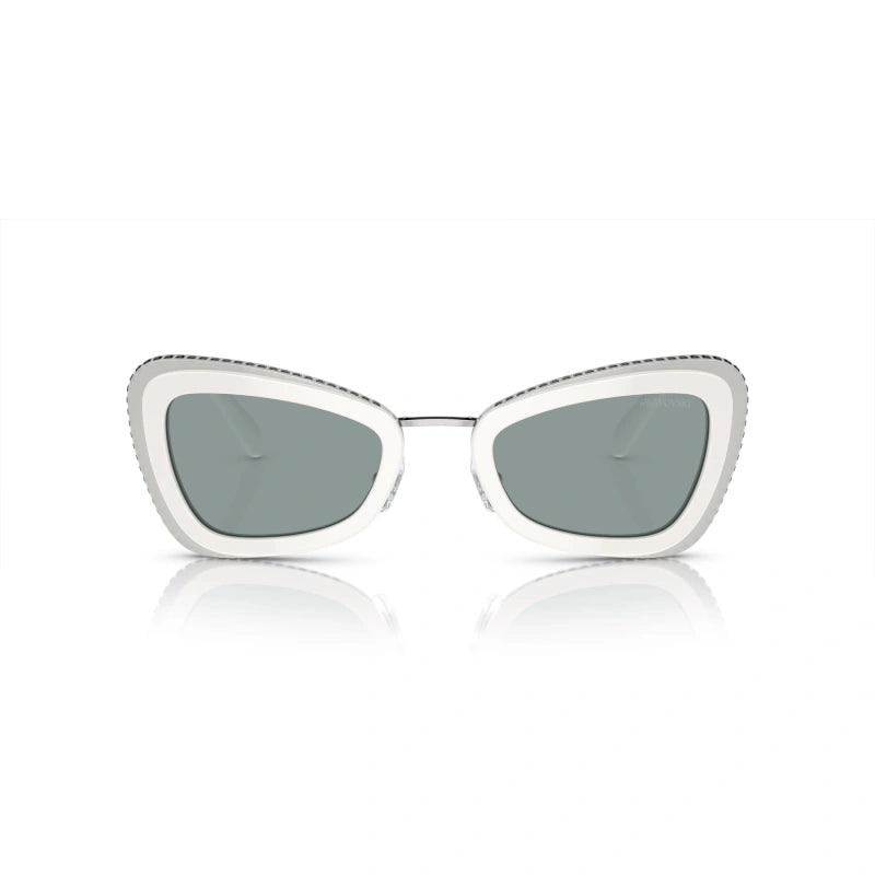 SWAROVSKI SK 6012 - 1012/1 BIANCO/GRIGIO | OCCHIALE DA SOLE DONNA CALIBRO 52