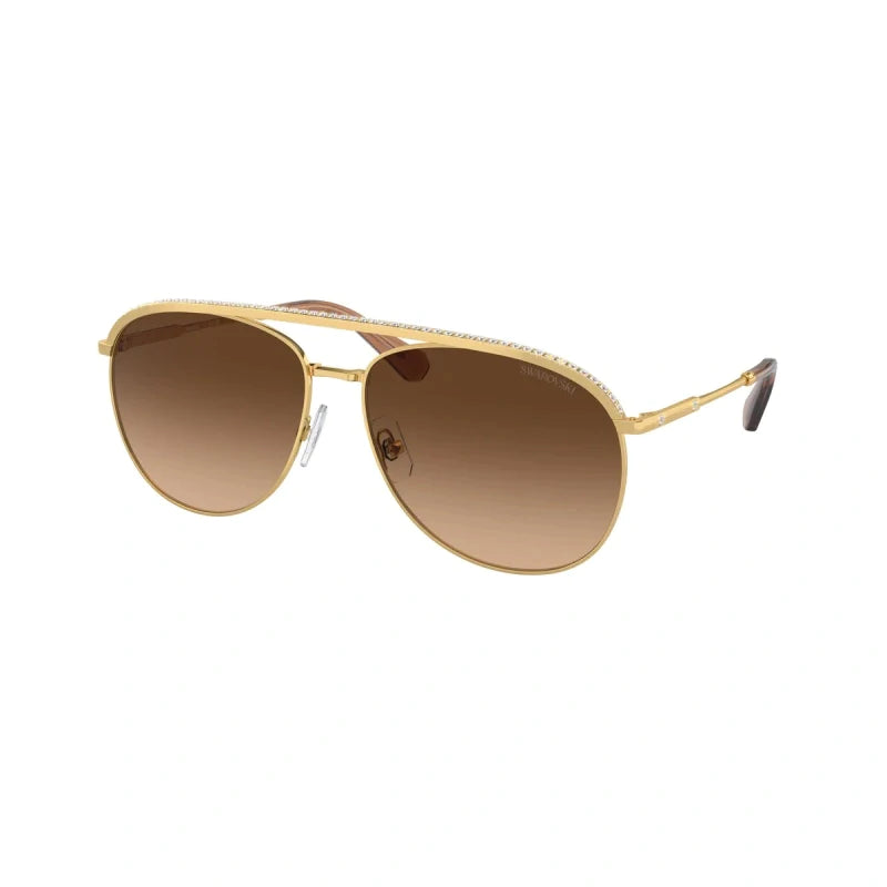 SWAROVSKI SK 7005 - 400474 GOLD | WOMEN'S CALIBER 61 SUNGLASSES 