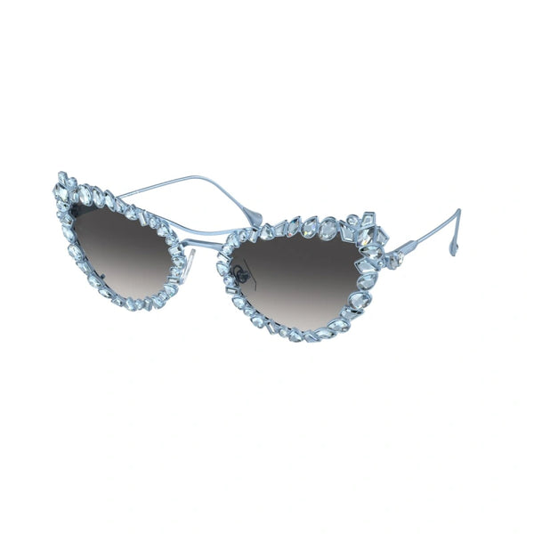 SWAROVSKI SK 7011 - 40198G AZZURRO OPACO | OCCHIALE DA SOLE DONNA CALIBRO 56