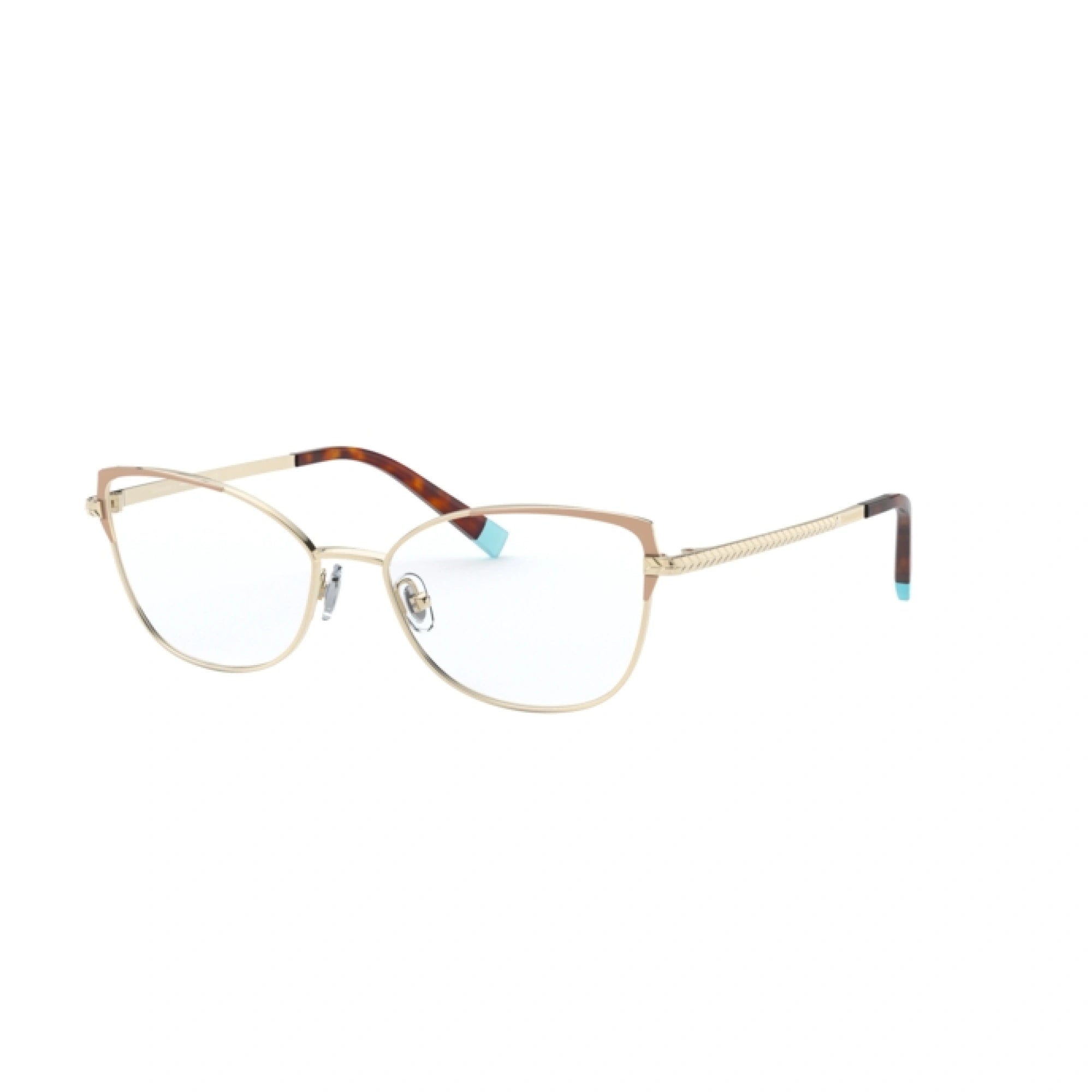 TIFFANY TF 1136 - 6150 MARRONE CHIARO OPACO / ORO PALLIDO | OCCHIALE DA VISTA DONNA | CALIBRO 53
