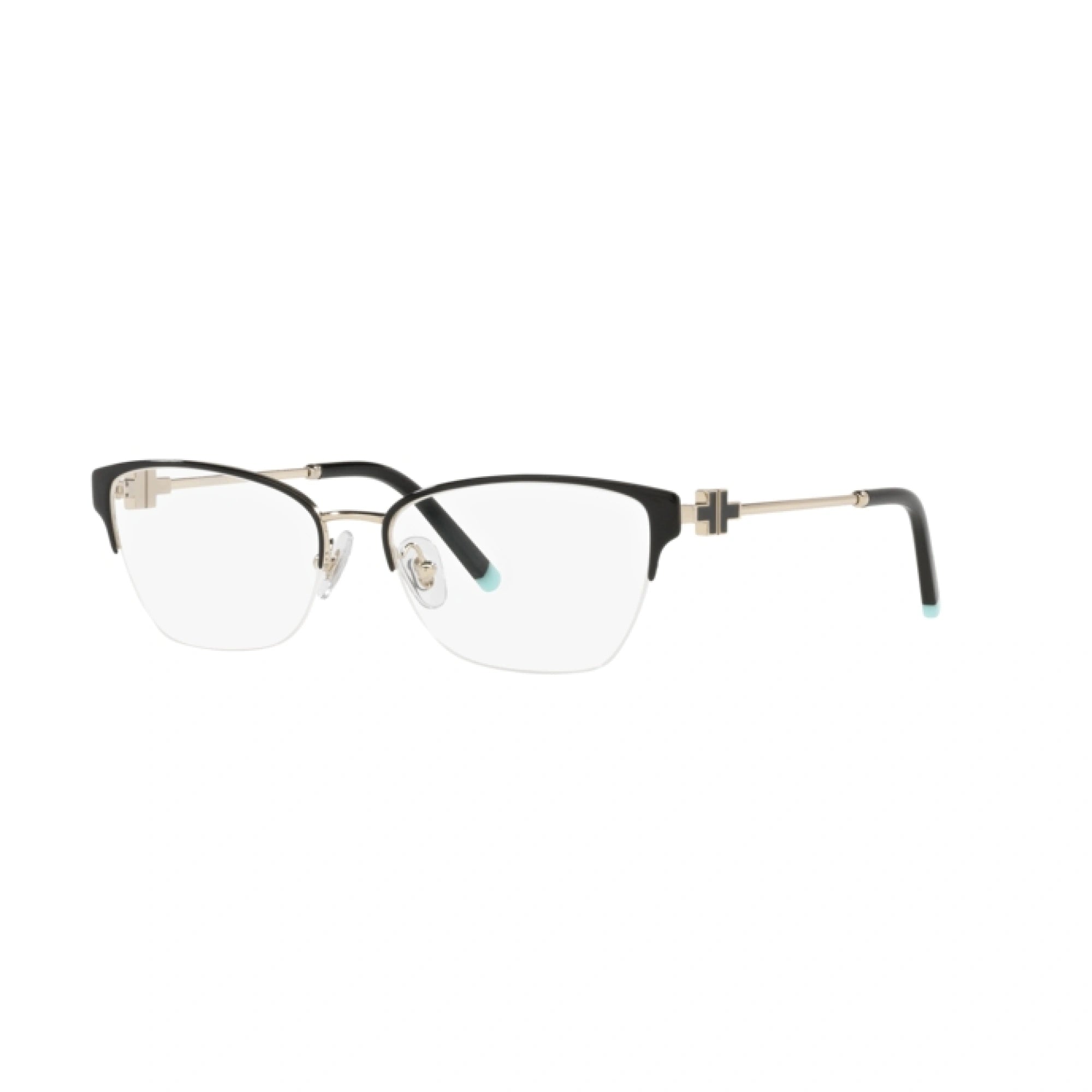TIFFANY TF 1141 - 6164 NERO SU ORO PALLIDO | OCCHIALE DA VISTA DONNA | CALIBRO 54