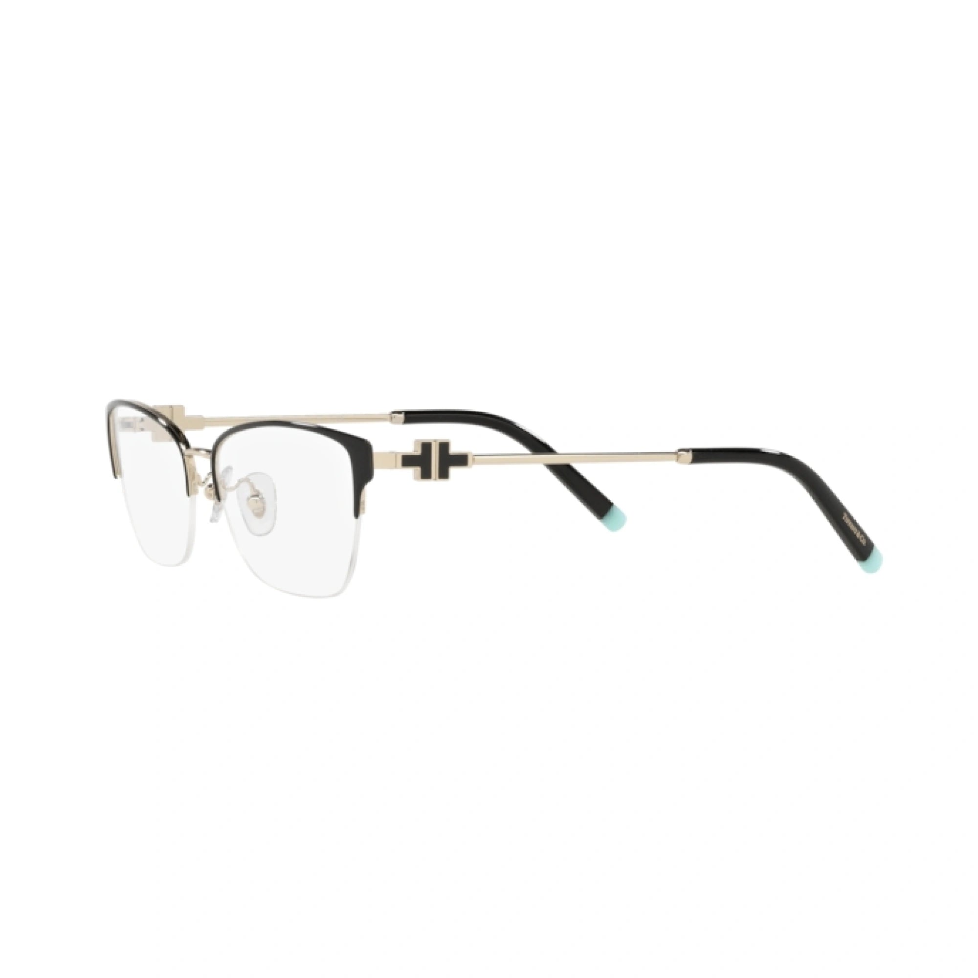 TIFFANY TF 1141 - 6164 NERO SU ORO PALLIDO | OCCHIALE DA VISTA DONNA | CALIBRO 54