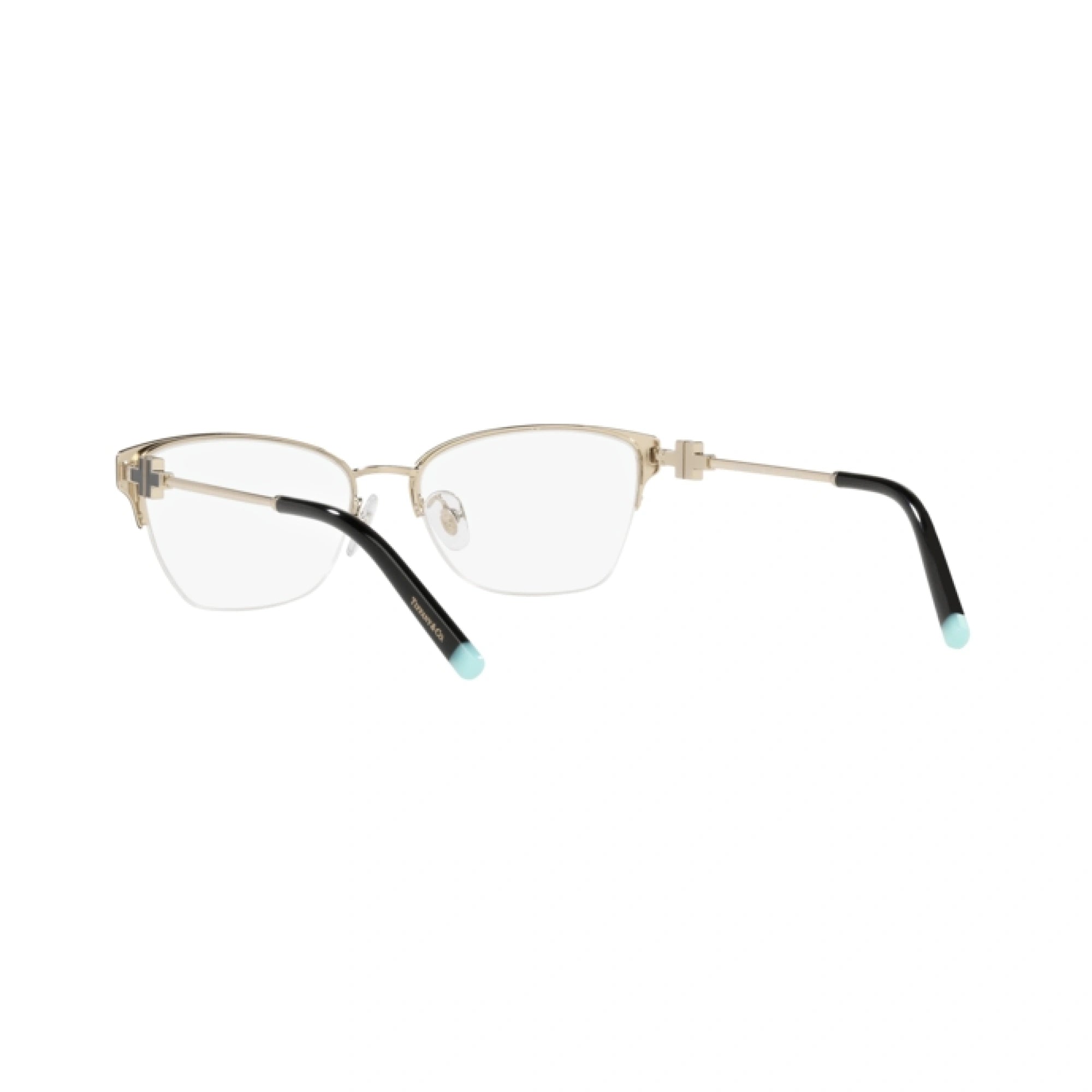 TIFFANY TF 1141 - 6164 NERO SU ORO PALLIDO | OCCHIALE DA VISTA DONNA | CALIBRO 54