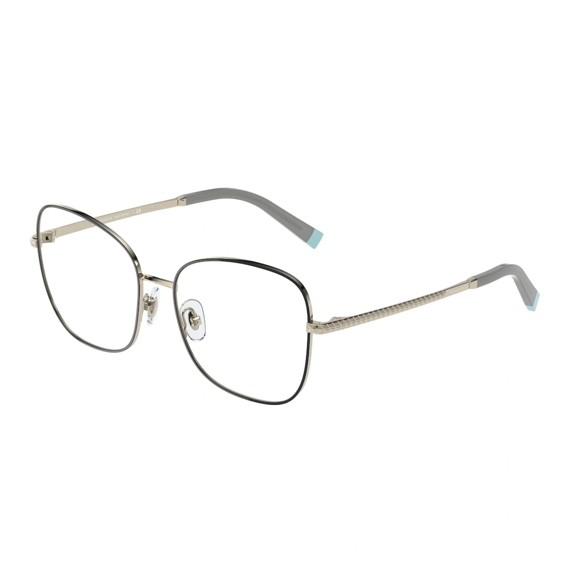 TIFFANY TF 1146 - 6164 NERO SU ORO PALLIDO | OCCHIALE DA VISTA DONNA | CALIBRO 54
