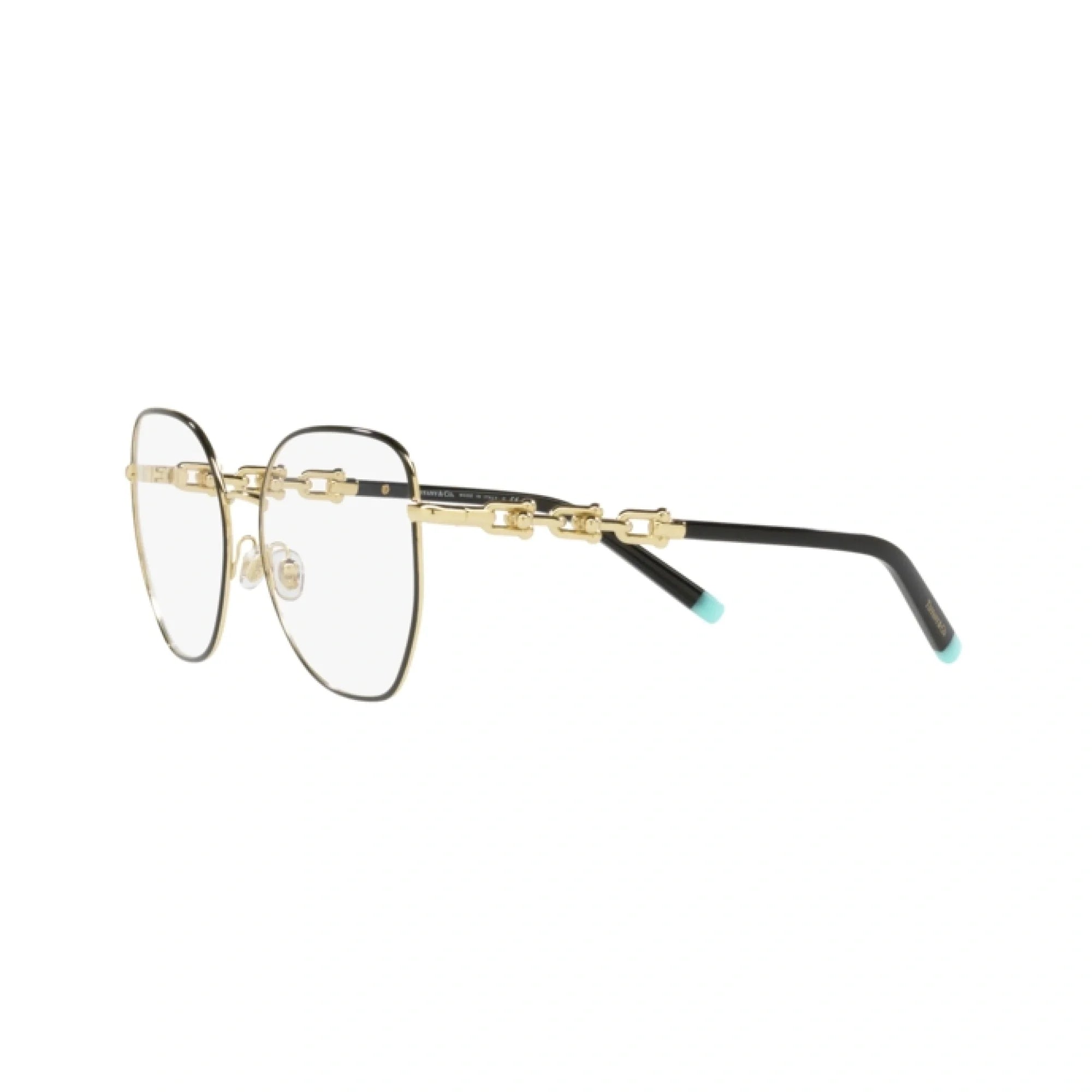 TIFFANY TF 1147 - 6164 NERO SU ORO PALLIDO | OCCHIALE DA VISTA DONNA | CALIBRO 57