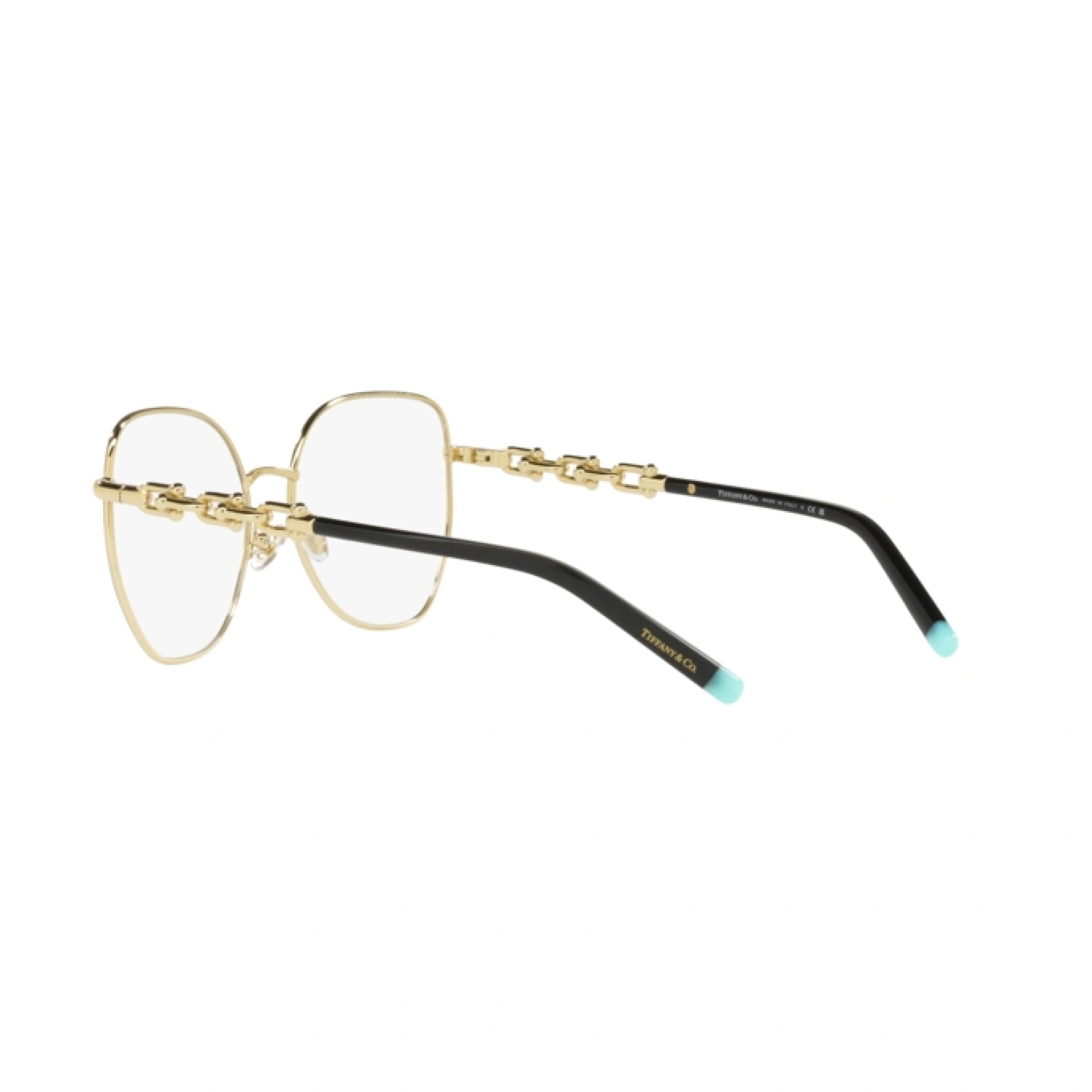 TIFFANY TF 1147 - 6164 NERO SU ORO PALLIDO | OCCHIALE DA VISTA DONNA | CALIBRO 55