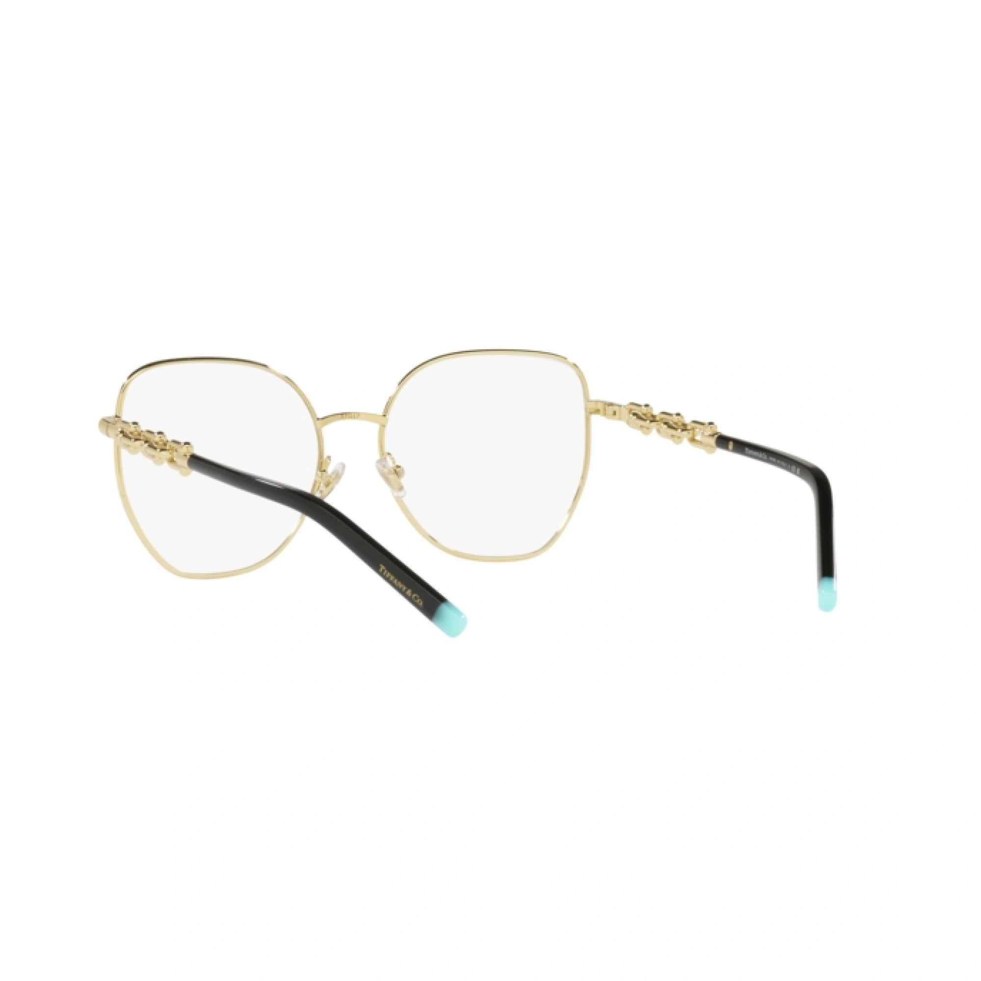 TIFFANY TF 1147 - 6164 NERO SU ORO PALLIDO | OCCHIALE DA VISTA DONNA | CALIBRO 55