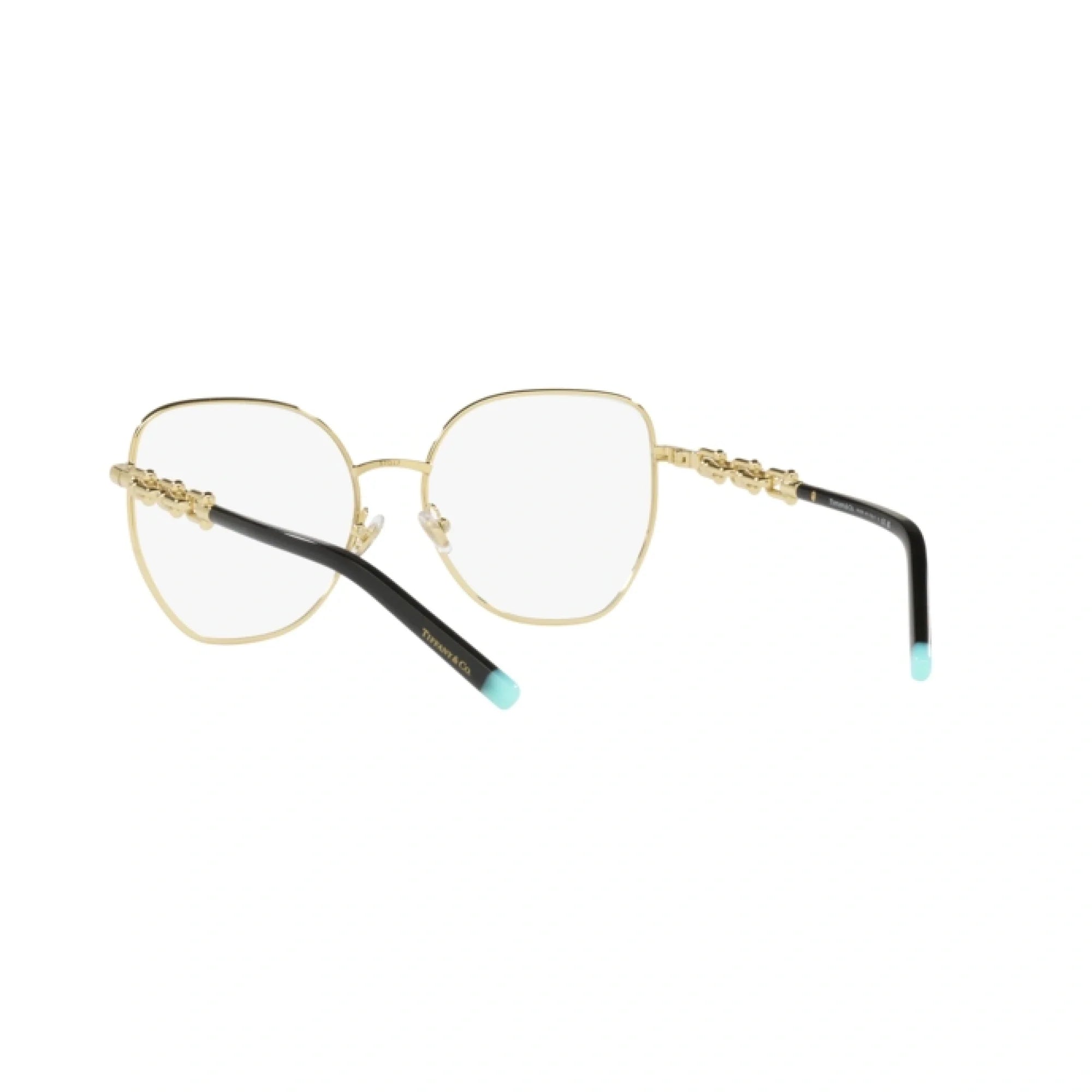TIFFANY TF 1147 - 6164 NERO SU ORO PALLIDO | OCCHIALE DA VISTA DONNA | CALIBRO 57