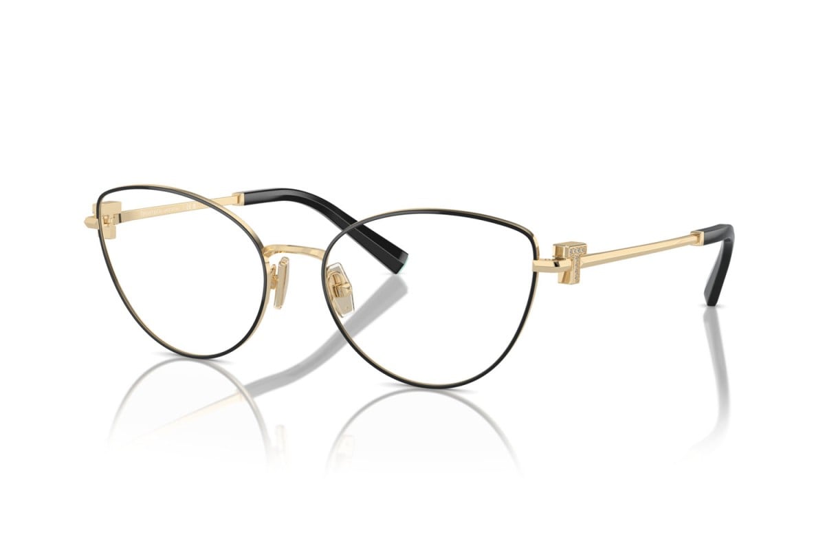 OCCHIALE DA VISTA DONNA | TIFFANY TF 1159B - 6164 NERO SU ORO PALLIDO - CALIBRO 54