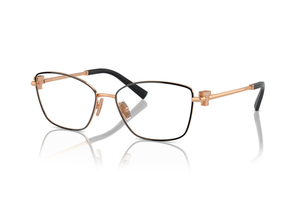 OCCHIALE DA VISTA DONNA | TIFFANY TF 1160B - 6162 NERO SU ORO ROSA - CALIBRO 54