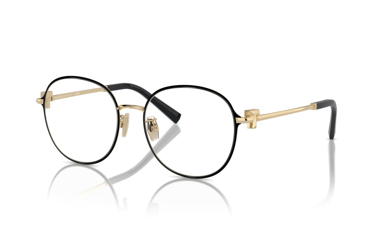 OCCHIALE DA VISTA DONNA | TIFFANY TF 1161D - 6164 NERO SU ORO PALLIDO - CALIBRO 53
