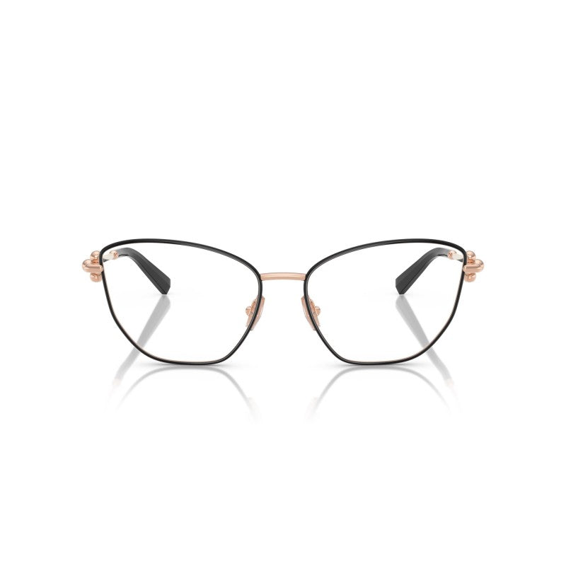 OCCHIALE DA VISTA DONNA | TIFFANY TF 1166 - 6162 NERO SU ORO ROSA - CALIBRO 55