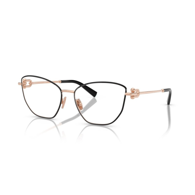 OCCHIALE DA VISTA DONNA | TIFFANY TF 1166 - 6162 NERO SU ORO ROSA - CALIBRO 55