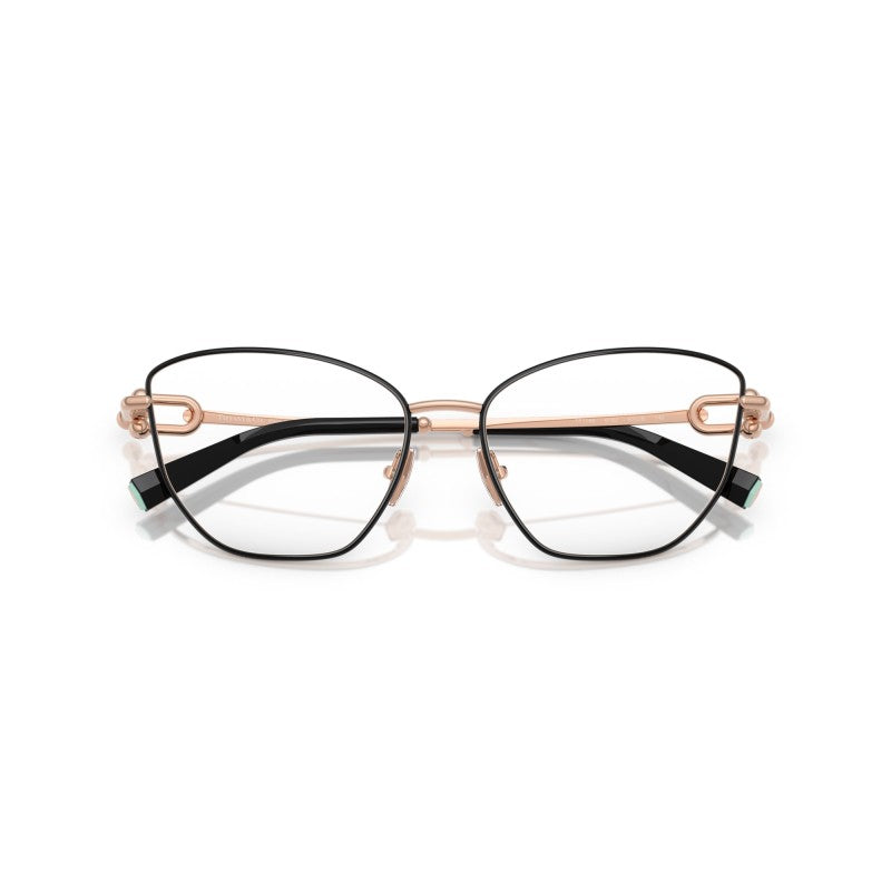 OCCHIALE DA VISTA DONNA | TIFFANY TF 1166 - 6162 NERO SU ORO ROSA - CALIBRO 55