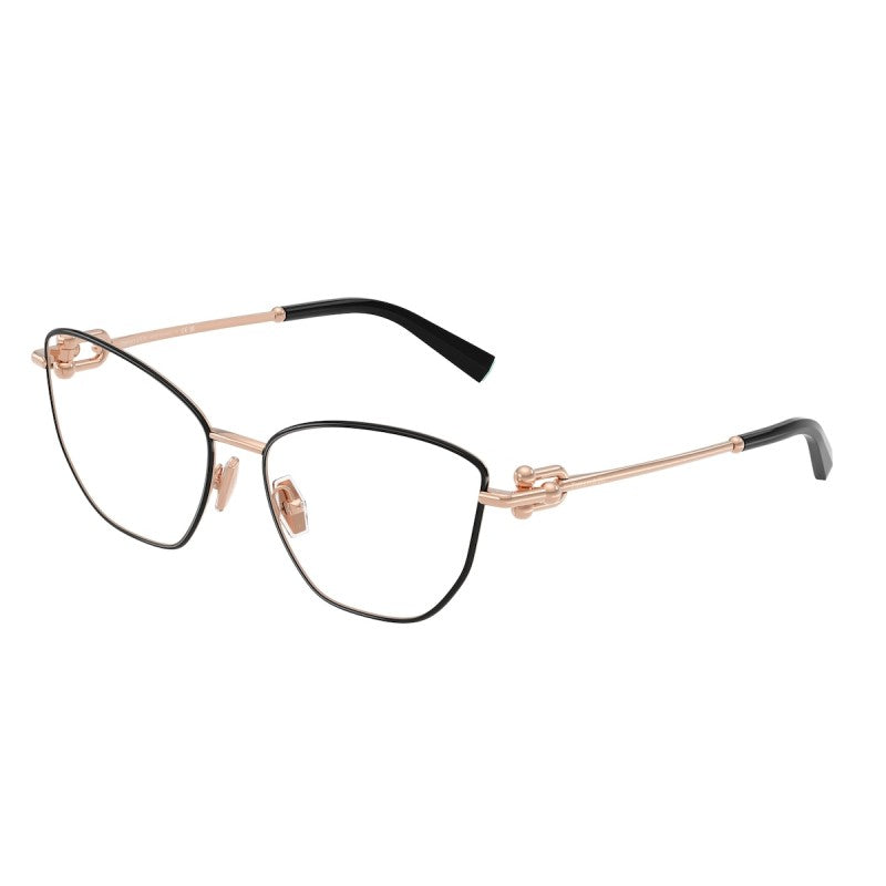 OCCHIALE DA VISTA DONNA | TIFFANY TF 1166 - 6162 NERO SU ORO ROSA - CALIBRO 55