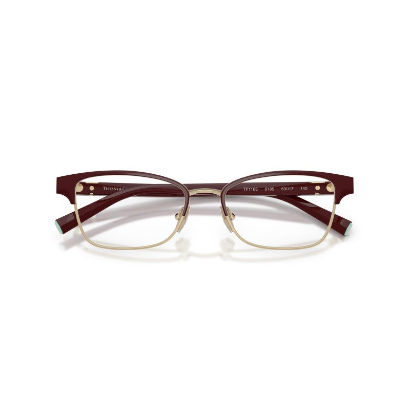 OCCHIALE DA VISTA DONNA | TIFFANY TF 1168 - 6185 BORDEAUX SU ORO PALLIDO - CALIBRO 53