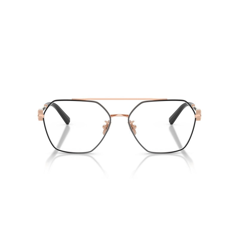 OCCHIALE DA VISTA UNISEX | TIFFANY TF 1169 - 6105 NERO SU ORO ROSA - CALIBRO 57