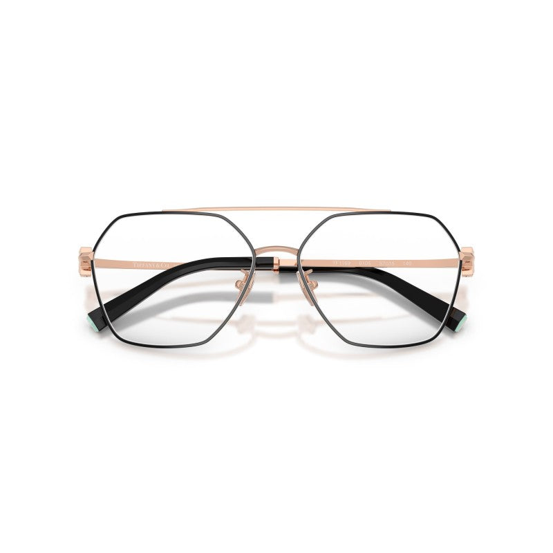 OCCHIALE DA VISTA UNISEX | TIFFANY TF 1169 - 6105 NERO SU ORO ROSA - CALIBRO 57