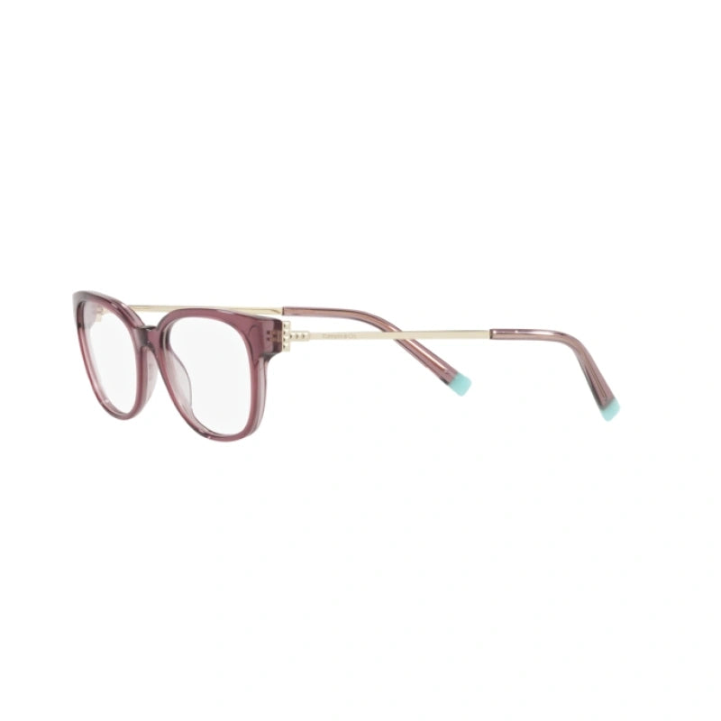 TIFFANY TF 2177 - 8314 ROSA MARRONE TRASPARENTE | OCCHIALE DA VISTA DONNA | CALIBRO 50