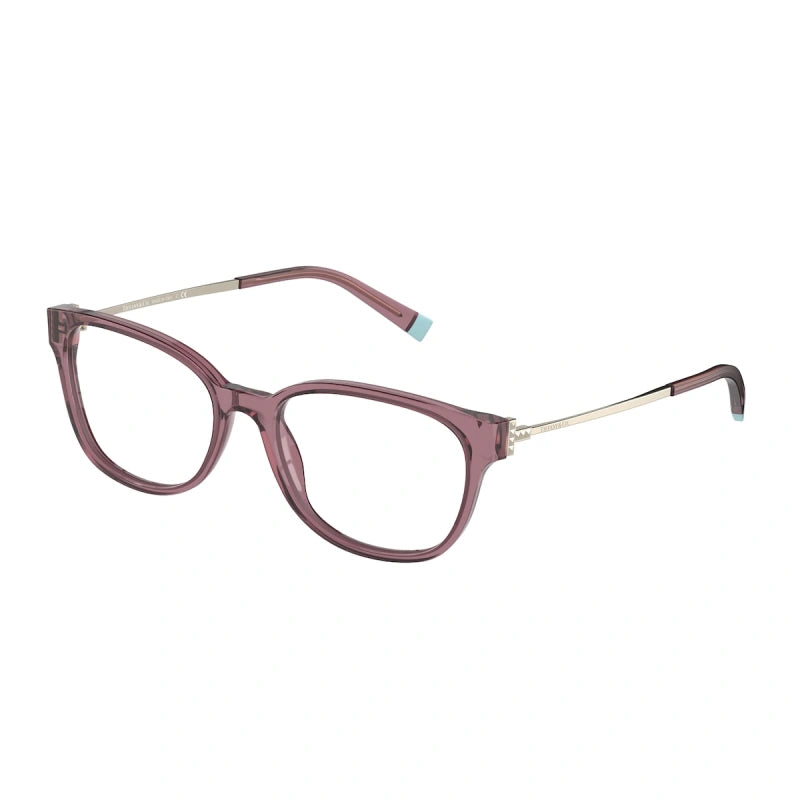 TIFFANY TF 2177 - 8314 ROSA MARRONE TRASPARENTE | OCCHIALE DA VISTA DONNA | CALIBRO 50